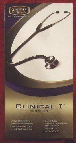 Prestige Medical - Clinical I Stethoscope Black - Latex Free