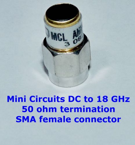 50 ohm 1 watt sma male termination to 18 ghz. tested and guaranteed. for sale