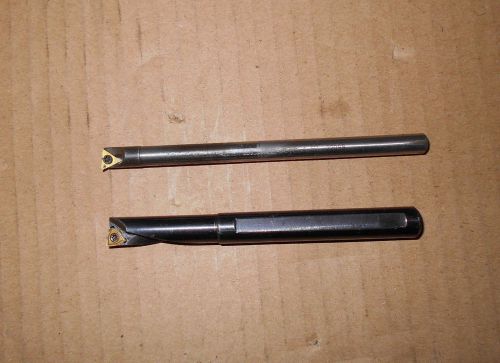 Komet insert boring bar 3/8&#034;x3 3/8&#034; long coolent fed new and 1/4&#034; x 4&#034;no name VG