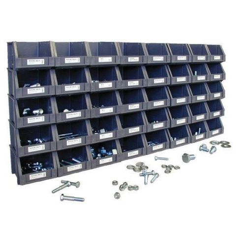 750pc set sae nuts bolts washers + 40 organizer bins grade 5 coarse machine hex for sale