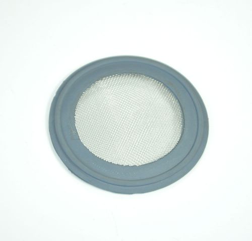 1.5&#034; w/100 mesh sanitary buna tri-clamp screen gasket, stainless steel ss304l for sale