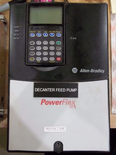 Allen bradley powerflex 70 7.5hp drive 5hp 20ad011a3aynanc0 3.002 7 1/2hp (qq4) for sale