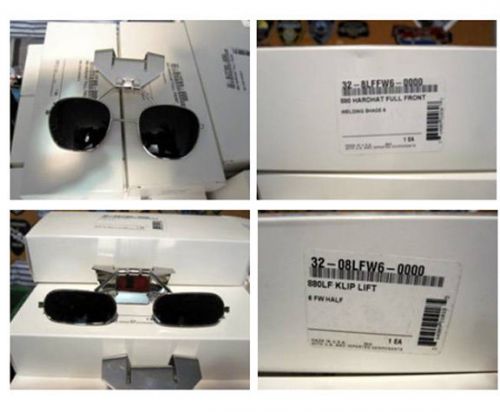 Safety eyeware uvex klip lifts / welder shades for clip on to hardhats for sale