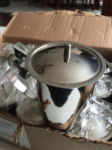 Stainless Steel Hot Tea Pitcher  Restaurant Box Of 12 Brand New