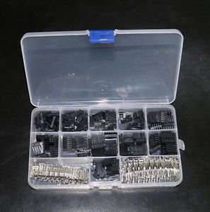 620pcs Dupont Wire Jumper Pin Header Connector Housing Kit and Crimp Pins 2d