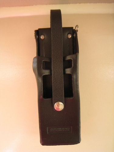 Bendix king leather holster case w/swivel belt loop &amp; t-strap for sale