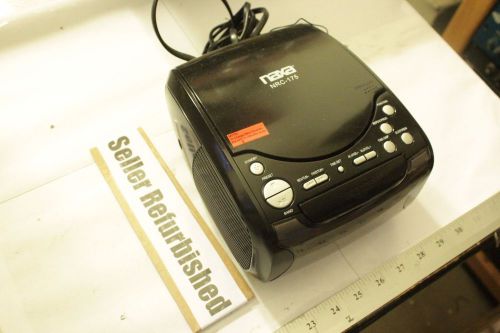 NAXA Electronics NRC-175 Digital Alarm Clock Tuning AM/FM Radio and CD Player