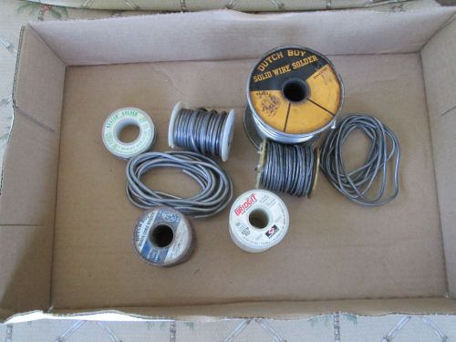 7 POUNDS OF PARSUAL USED SOLDER ROLLS {DUTCH BOY} +MORE!!!&gt;7 POUNDS TOTAL!!