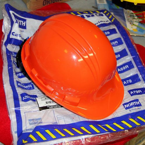 LOT of 12 NORTH BY HONEYWELL A79R030000 Hard Hat, FrtBrim, Slotted, Orange