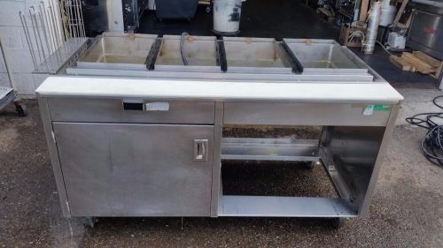 Hot Food Steam Table Commercial Kitchen 62&#034;Wide 4 Well 208V/3Ph.Hatco