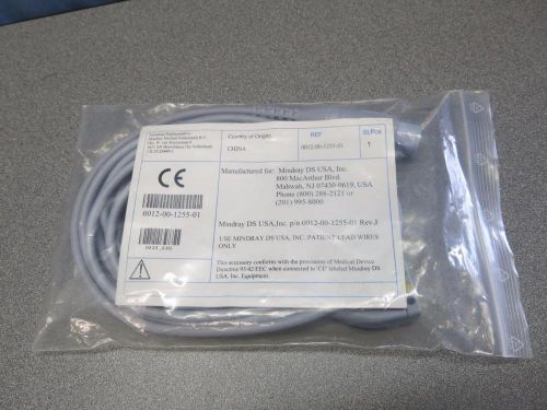 Mindray / Datascope 0012-00-1255-01 ECG Cable, 3/5 Lead, 10&#039; (3.1 m), Reusable