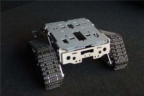 Metal Aluminum alloy Smart  tank chassis crawler  robot chassis Wali