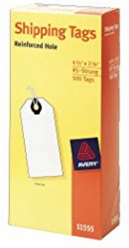 Avery Manila G Shipping Tags, Strung, 4-3/4 X 2-3/8 , 500 Pack (11555)