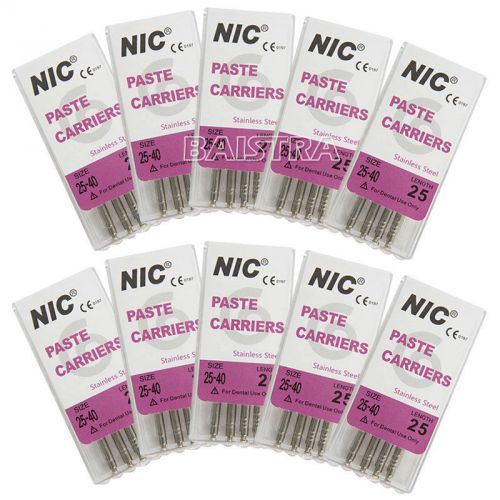 10x nic dental stainless steel rotary paste carriers for low speed handpiece for sale