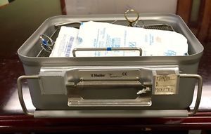 V Mueller Genesis Half Length Sterilization Container with Podiatry Instruments