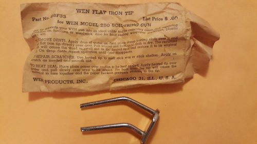 Vintage wen 25f33 flat iron tip for soldering gun model 250 nos for sale