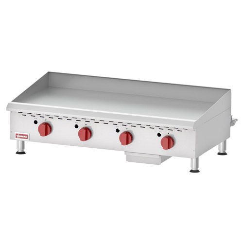 Commercial kitchen countertop heavy duty 48&#034; thermostatic griddle for sale