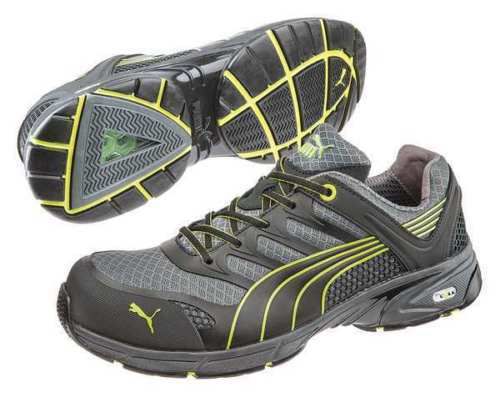 PUMA SAFETY SHOES 642525 Athletic Style Work Shoes, Gry, Mens, PR-SIZE 9