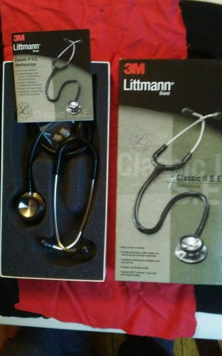 3M Littmann Classic II S.E. Stethoscope, black Tube, 28 inch, 2201