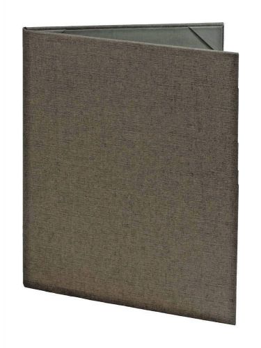 15pc lot - Poly-Cotton Blend Retro Menu Cover (8.5&#034; x 11&#034; insert, 2-panel, Gray)