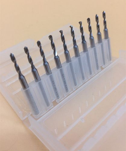 10 Pcs Carbide Micro Drill Bits 2.1 to 3.0 mm