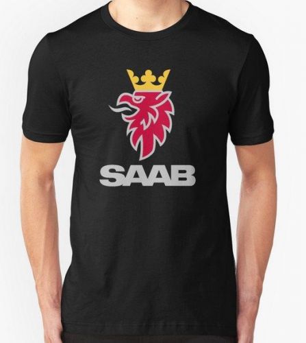 New Scania SAAB Logo Products Men&#039;s Black Tees Tshirt Clothing