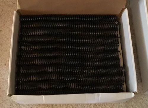 20mm Black Plastic Spiral Binding Coils 84 Coils