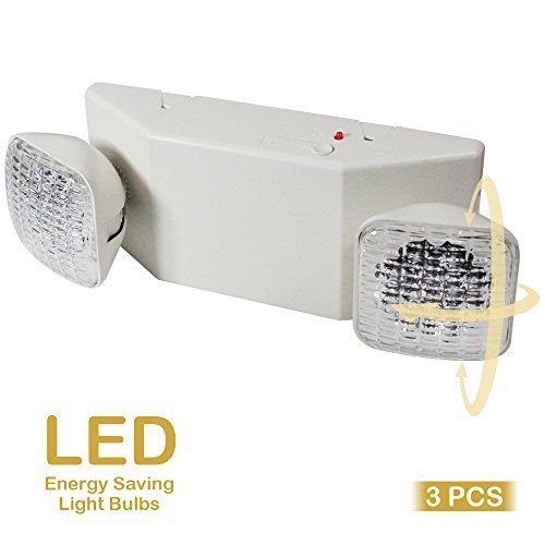 eTopLighting 3pcs x LED Emergency Exit Light - Standard Square Head UL924,