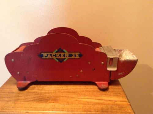 Vintage wood rollers Packer 3-S tape dispenser
