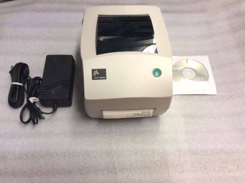 Zebra tlp 2844 label thermal printer with power supply and  usb cable for sale