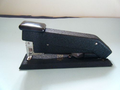 Vintage Industrial Metal Bostitch Stapler Model B5 Office Black Mid Century USA