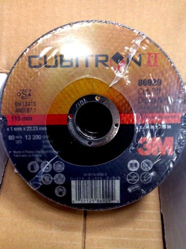 3m cubitron ii cut-off wheel 86929 4-1/2&#034;x.040&#034;x7/8&#034; t1 (25) new free ship for sale