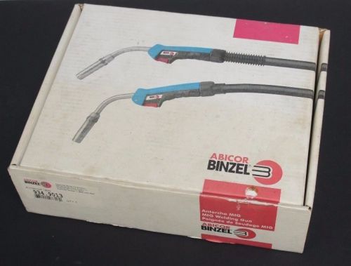 NIB ABICOR BINZEL AUT501DR 180D MIG WELDING GUN 934.9013 W/ LINER 035-045