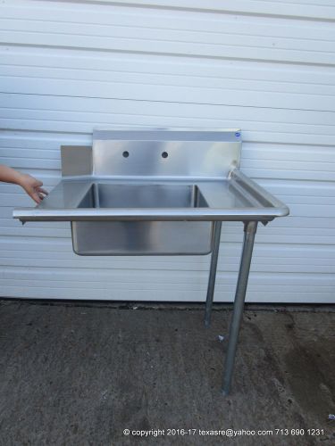 New stainless steel soiled / dirty right side dish table, 36&#034; 16ga, nsf for sale