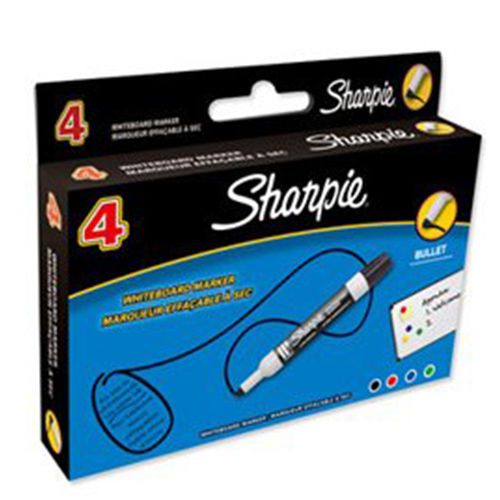 Sharpie whiteboard marker drywipe low odour bullet tip 2mm line assorted for sale
