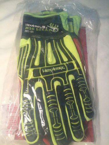 HexArmor Size L Cut Resistant Work Gloves 2021 9 Large Rig Lizard Safety New