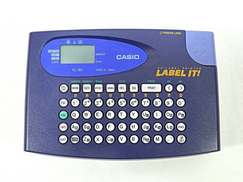 Casio KL-60 Label Thermal Printer ez-label
