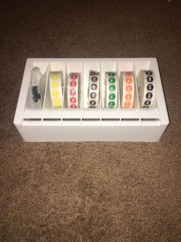 Ecolab Day Dot Label Dispenser For 7 Rolls @ 3/4&#034; To 1&#034;