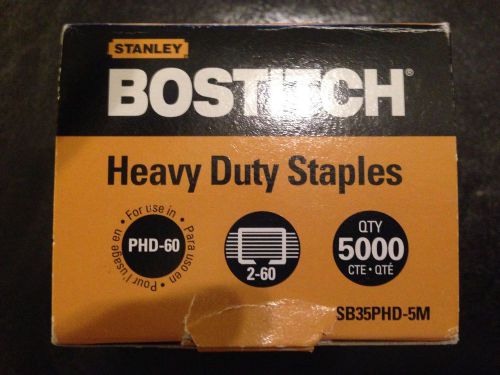 Bostitch heavy duty 1/2&#034; chisel point staples sb35phd-5m for phd-60  box of 5000 for sale