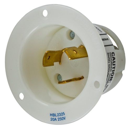 Hubbell wiring devices hbl2325 connector power entry plug 20a for sale