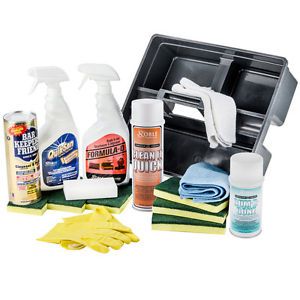 Window Cleaning  Starter Kit gum be gone-gloves-cleaner