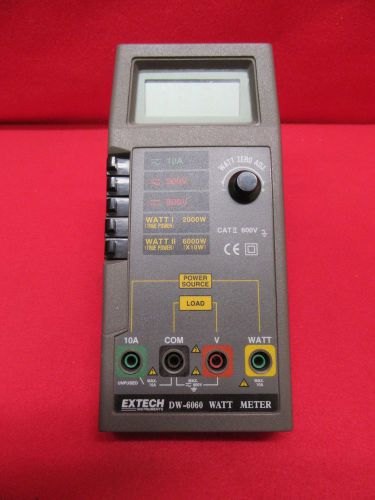 Extech Instruments DW-6060 Watt Meter *Tested*