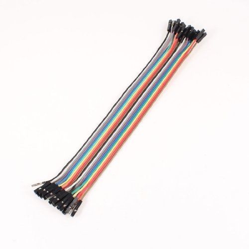 uxcell® 21cm 40P Female to Female Connector Jumper Wire Cable Line Multicolor