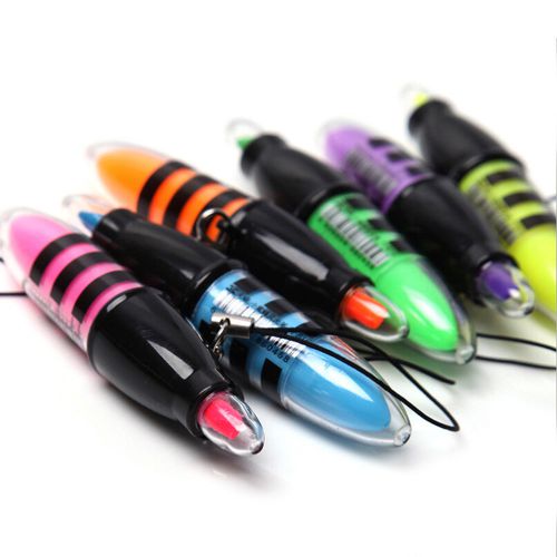 Bee Highlighter Pen Mini Marker Pens Kawaii Stationery School Supplies fN