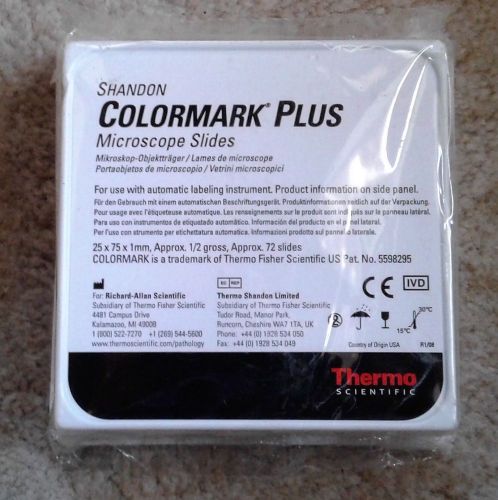 Shandon ColorMark Plus Microscope  Slides - CM5951WPLUS611661CE24