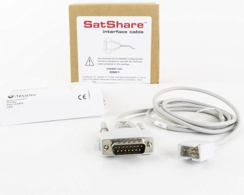 Masimo SatShare DS01 1325 Interface Data Transfer Cable New In Box Guaranteed