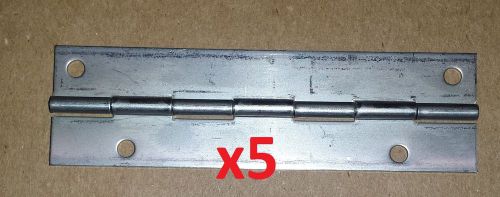 5 pc lot-stainless steel hinge 3.5 x 1 holes craft/cabinet/door/sheet metal for sale
