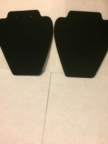 New Pair Of Black Velvet Necklace Display Stands