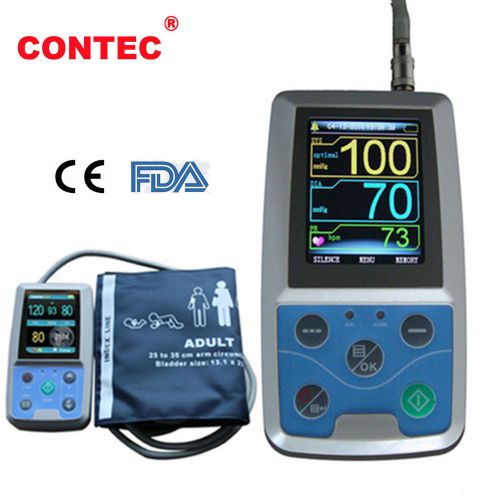 CONTEC CE FDA Automatic 24 Hours Arm Ambulatory Blood Pressure Adult ABPM50