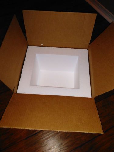 Styrofoam Insulated Shipping Box Cooler 13x12x10